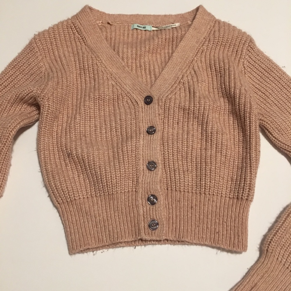 Kimchi Blue / Millennial Pink Cropped Sweater